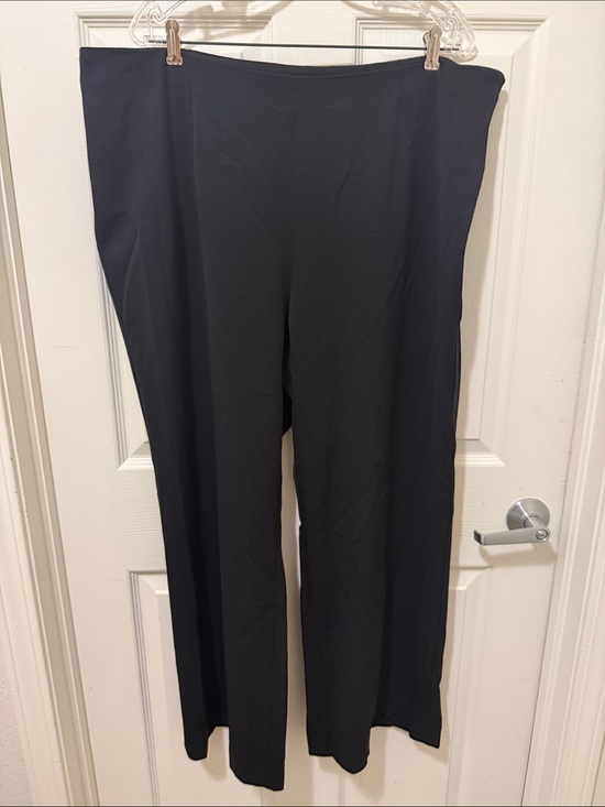 NIC+ZOE Pants - NIC+ZOE 18W Black Onyx Stretch Wide-Leg Pants.